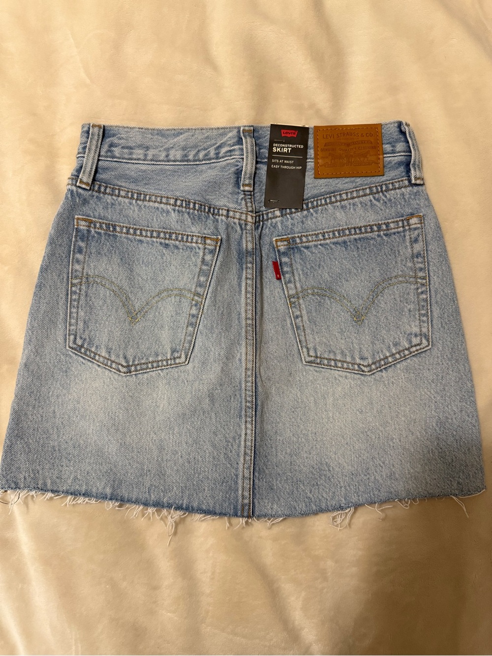 Levi's Light Wash Denim Mini Skirt